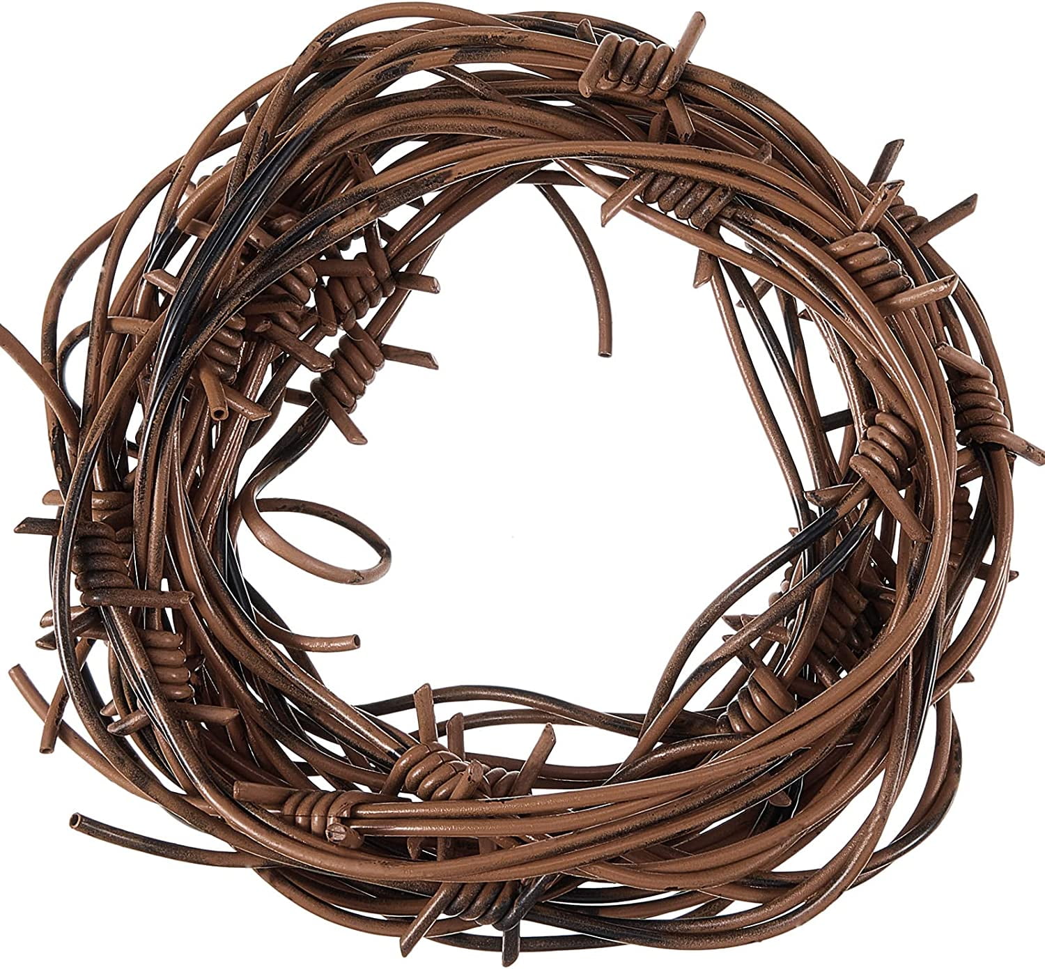 8 Pcs 65.6 Foot Fake Rusted Barbed Wire Decoration Halloween Plastic ...