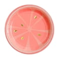 thumbnail image 1 of 8 Pcs 7 Inch Disposable Paper Plates,Fruit Pattern Easy Clean Round Lightweight Serving Trays for Summer Theme Party Backyard BBQ,Pink, 1 of 6