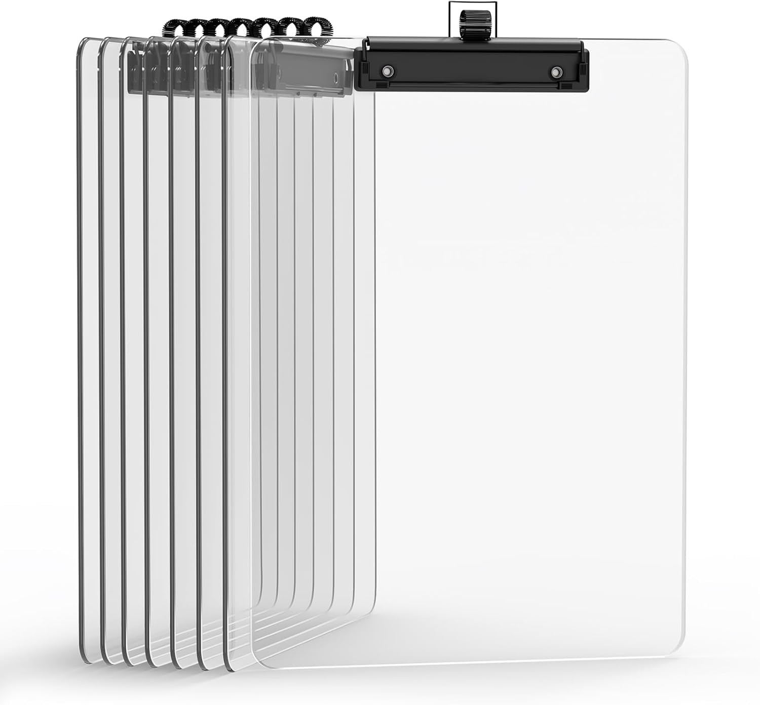 Clipboard with Paper Clipboard Set | Environmentally Friendly Clip Folder for DIN A4 Documents, Writing Pad with Metal Clip (Pack of 30