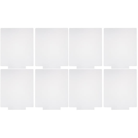 FENGGUIQU 8 Pcs Transparent Rectangular Acrylic Light Diffuser Sheets for Home Decor and Wrapping