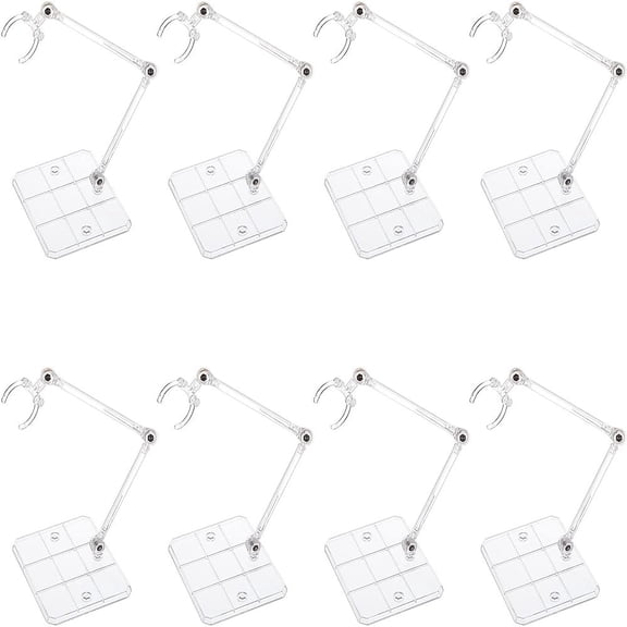 8 Pcs Action Figure Stand Assembly Action Figure Display Holder Base Model Support Stand for DIY