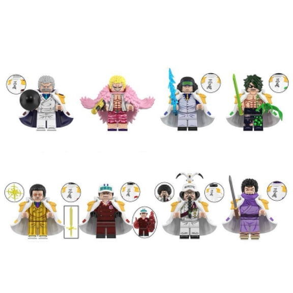 8 Pcs Action Figures Building Blocks Toys Set, Collectible 1.77 Inchs Minifigures Building Kits Awesome Gift for Kids Fans of the Character Building Toys