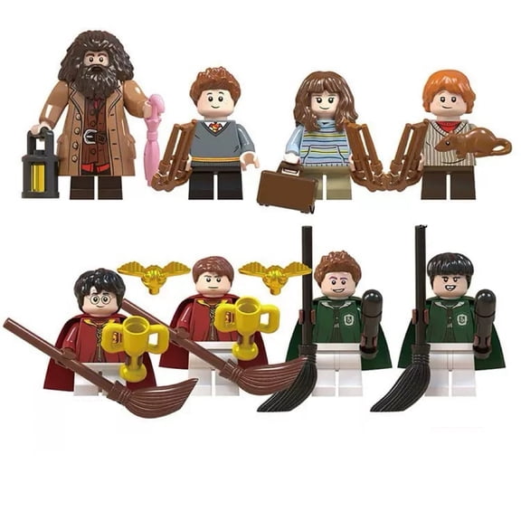 8 Pcs Action Figures Building Blocks Toys Set, Collectible 1.77 Inchs Minifigures Building Kits Awesome Gift for Kids Fans of the Character Building Toys