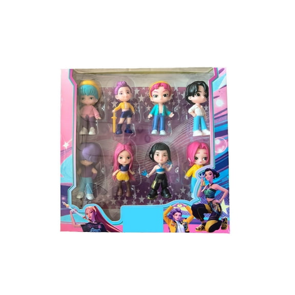 8 Pcs Action Figures Set, Anime Character Figures, Korean Idol Anime Movie Character Decorations Mini Figurines Dolls Christmas Birthday Gifts