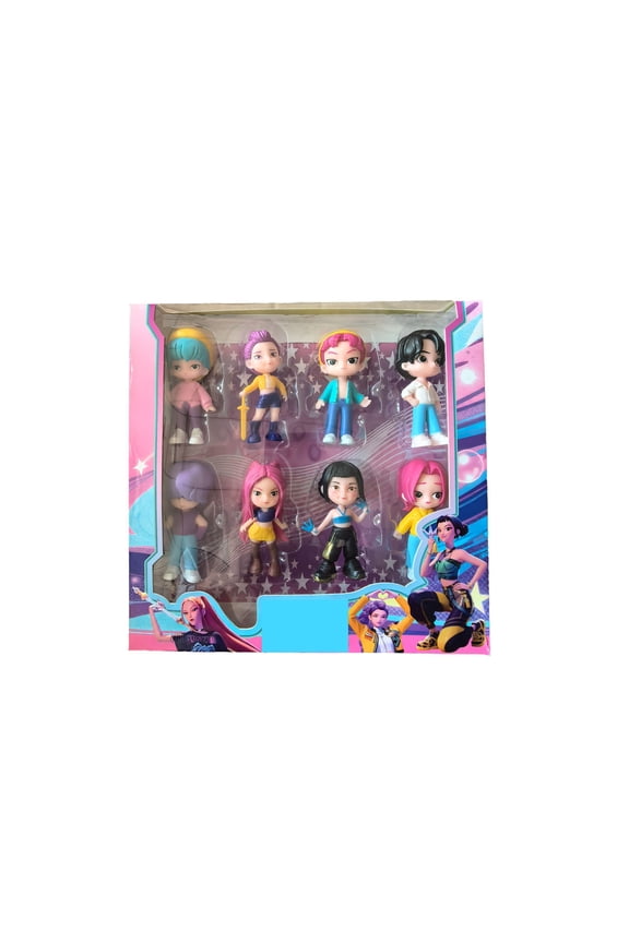 8 Pcs Action Figures Set, Anime Character Figures, Korean Idol Anime Movie Character Decorations Mini Figurines Dolls Christmas Birthday Gifts