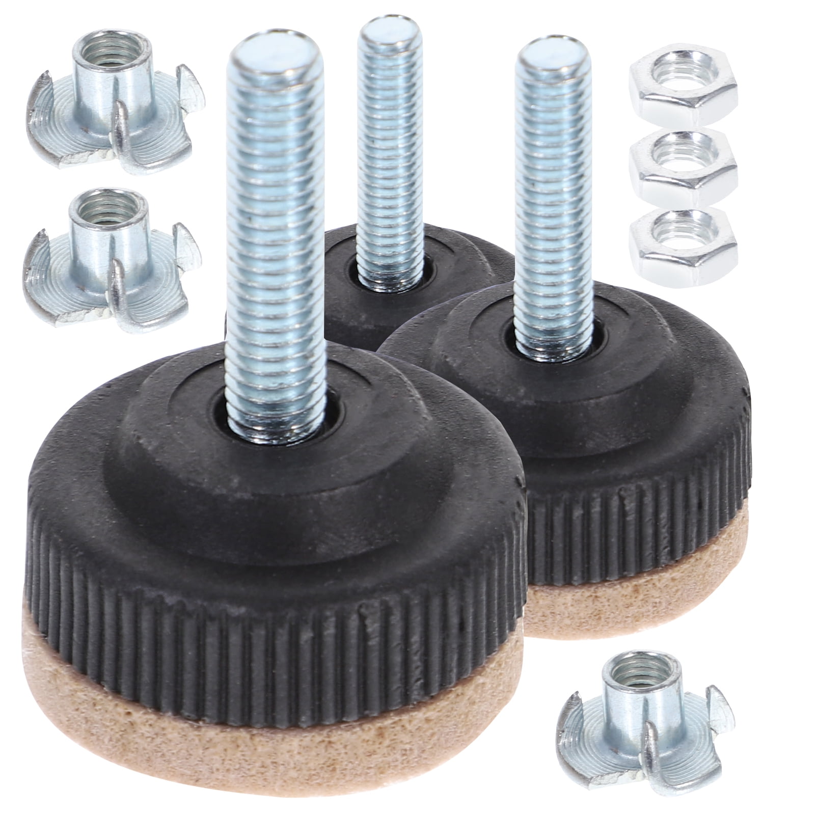 8 Pcs Adjustable Feet Furniture Leveler Bed Legs Leveling Heavy Duty