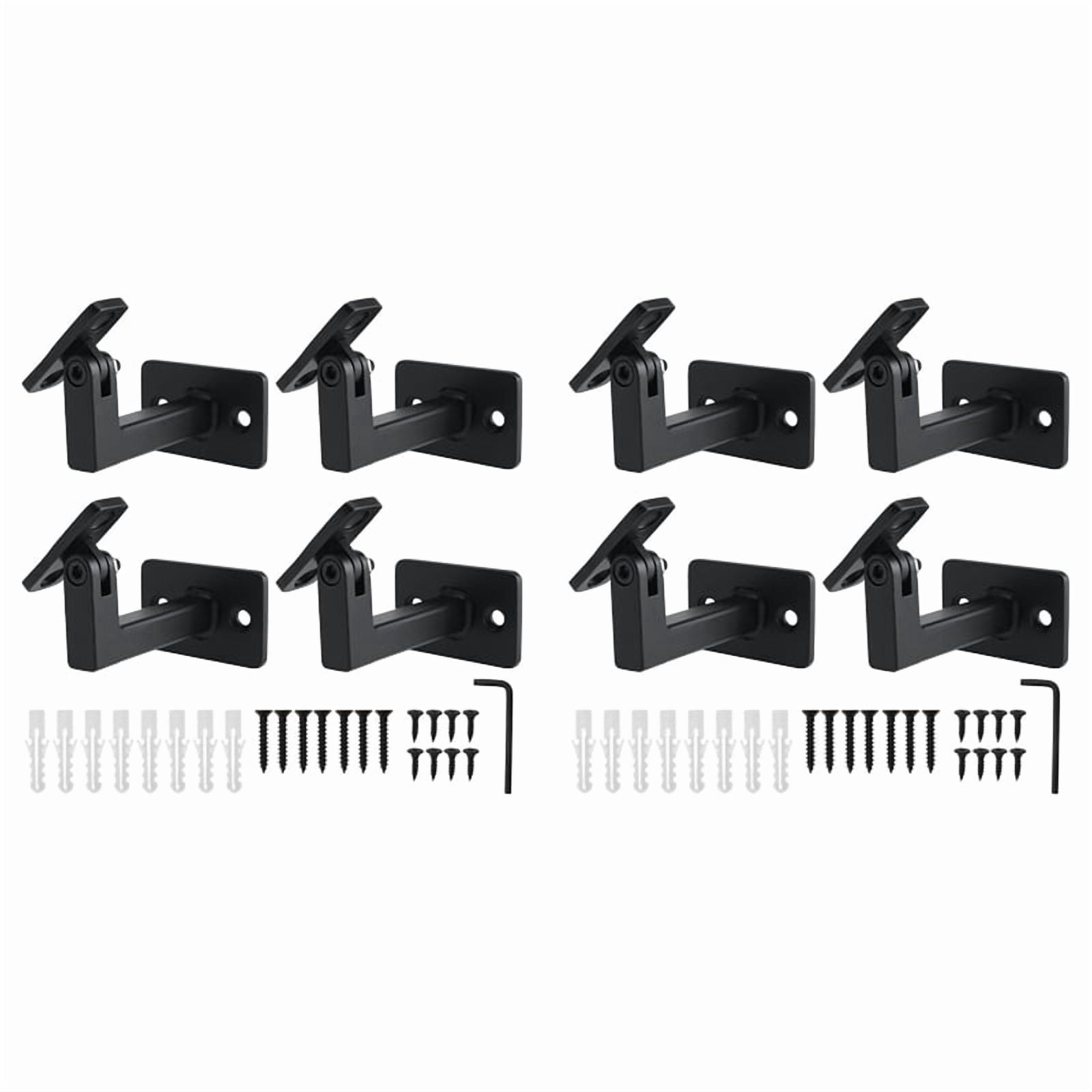 Adjustable Railing Brackets 8 Pcs Adjustable Handrail Brackets, Stair Railing Brackets , Hand Rail ...
