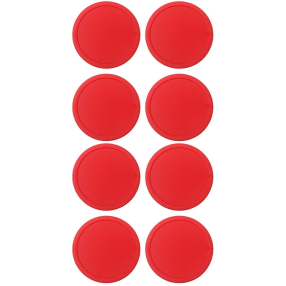 8 Pcs Air Hockey Pucks Ice Putter Fittings Supplies Paddles Red