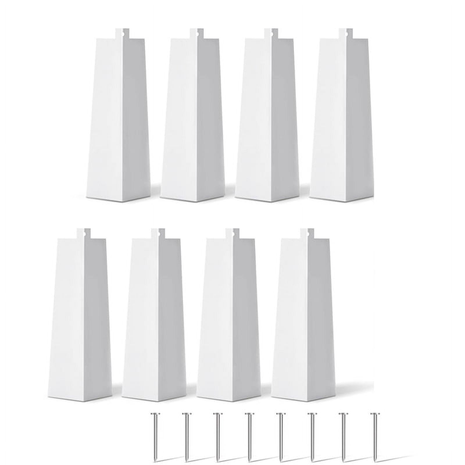 8 Pcs Aluminum Siding Corners 8 Inch Outside White Siding Corner Caps
