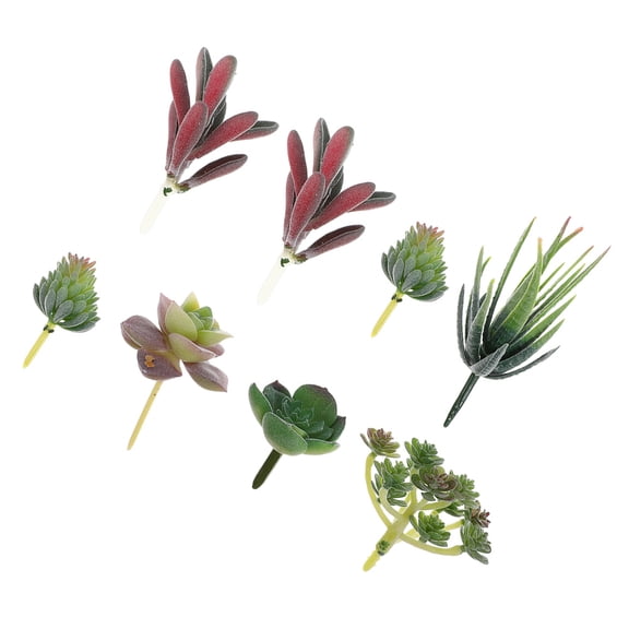 LITINKIMI Natural Style Faux Succulents Plants 8Pcs 2x2in
