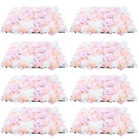 8 Pcs Artificial Flower Panels in Wedding Sites, Photography Buildings, Clothing Stores,
and Other Places to Decorate the Wall for a Terrace, Garden, Backyard, Playground, Party, Wedding, and More