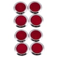 thumbnail image 1 of 8 Pcs Auto Car Plastic Round Reflective Reflector Sticker Red, 1 of 9