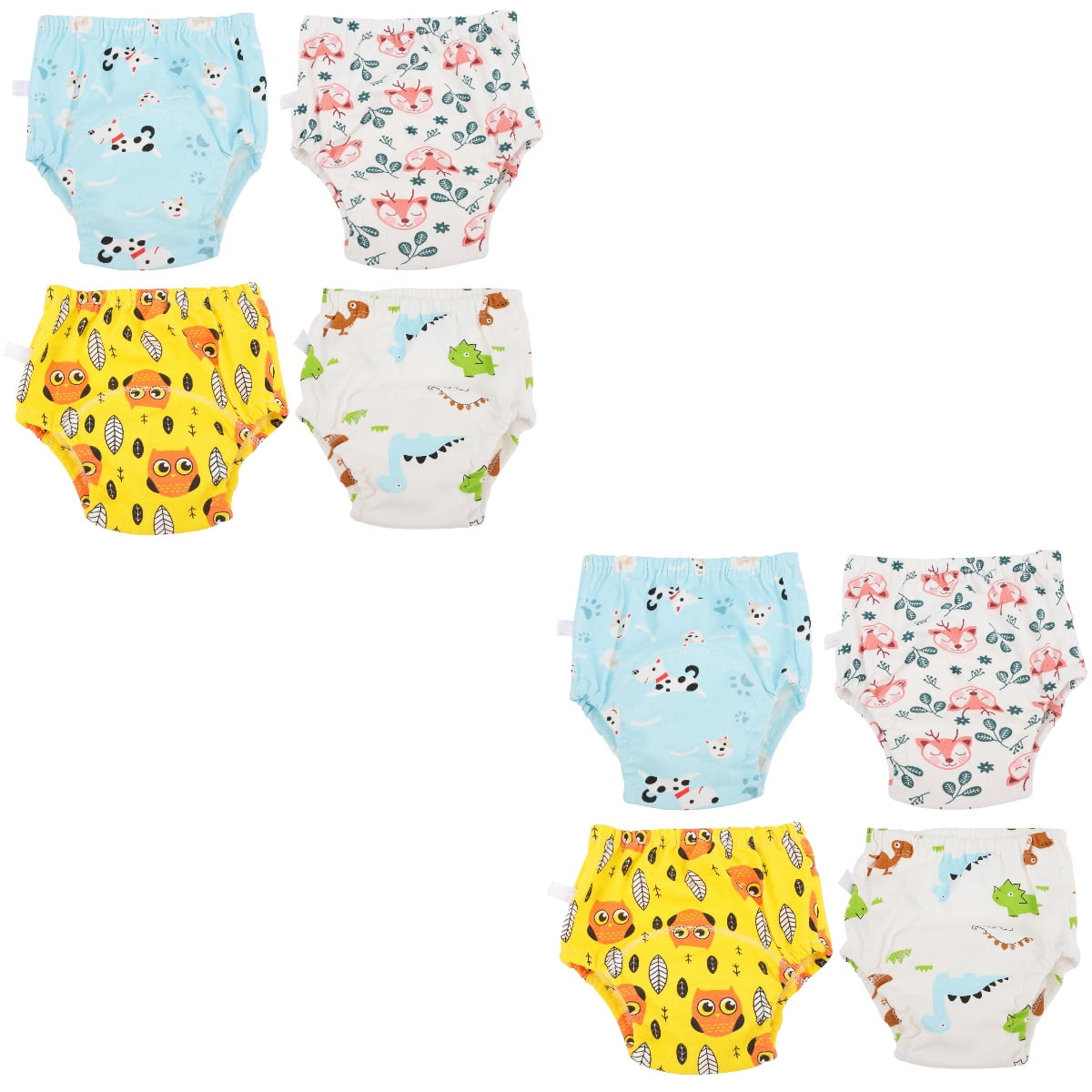 8 Pcs Baby Washable Diapers Toddler Training Underwear Boys Babydoll