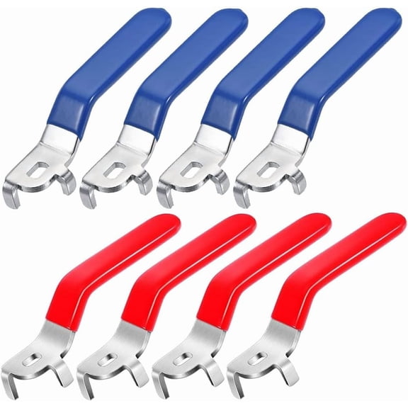 8 Pcs Ball Valve Handle for Quarter Turn Handles,Hole Size 5 x mm Outdoor Faucet Replacement Repair(Red and Blue)