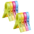 thumbnail image 1 of 8 Pcs Beach Towel Clips,Beach Clips,Cruise Essentials,Towel Clips for Beach Chairs Cruise, Heavy Duty Clothes Pins-Keep Your Towel from Blowing Away, Beach Accessories, Candy Color, 1 of 9