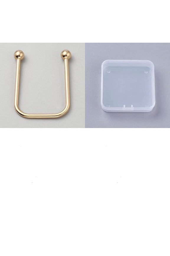 8 Pcs Bikini Closure Alloy Bikini Pins Clips U Shape Ring Buckle Lingerie Chest Closure Connector DIY