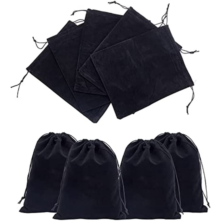 8 Pcs Black Velvet Bags with Drawstrings 7.87×9.72 Large Velvet Pouch  Velvet Jewelry Bags Big Wrapping Bags Drawstring Jewelry Pouches for  Wedding Favors Christmas Party Favors Birthday 