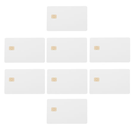 8 Pcs Blank Nfc Cards Business Photo Holder Credit Protector Information White