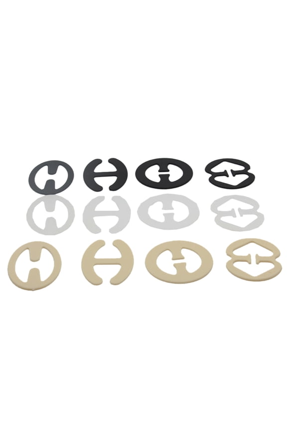 8Pcs Clear Bra Accessories Set Includes H Round Oval and 8 Shape Clips