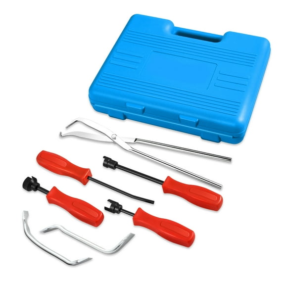 8-Pcs Brake Service Kit, Brake Spring Installer Remover Plier Tools Set with Carrying Case, Blue