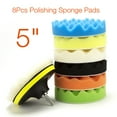 thumbnail image 1 of 8 Pcs Buffing Pads Waxing Polishing Buffer Drill Sponge Kit For Car Polish Tool, 1 of 11