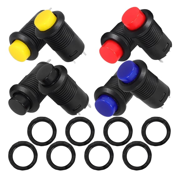 8 Pcs Button Switch Door Lock for Light Household Push Replacement The Anti-pry