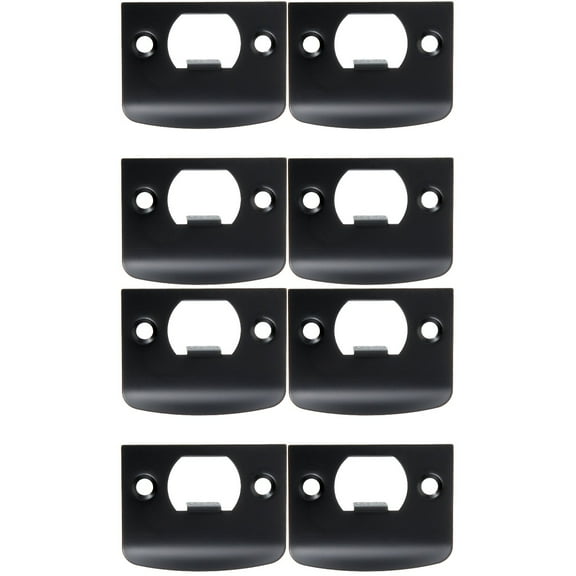 8 Pcs Cam Block Stainless Steel Plates Noir Door Locks for Front Strike Hole Filler Reinforcement