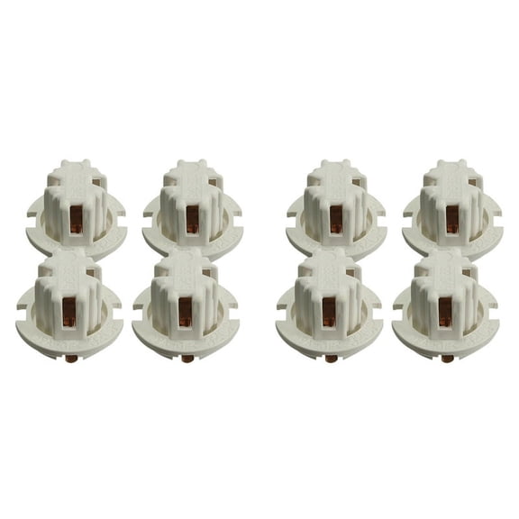 8 Pcs Car Auto Rear Tail Light Lamp Bulb Socket Holder for 7 Series X5 E53 E70 E65 X3 E83 White,8 x Car Bulb Socket,White