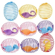 8 Pcs Cat Spring Balls Stretchable Cat Springs Toys Interactive Cat Toys Rolling Cat Balls Colorful Playful Coils Spring Action Toy Caged Rats for Kitten Cat Pet Supplies Indoor Play Random Color