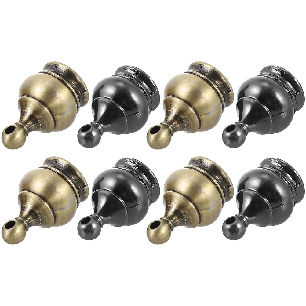 8 Pcs Chandelier Cap Nuts Lamp Finials Tapped Decor Screw Light Covers