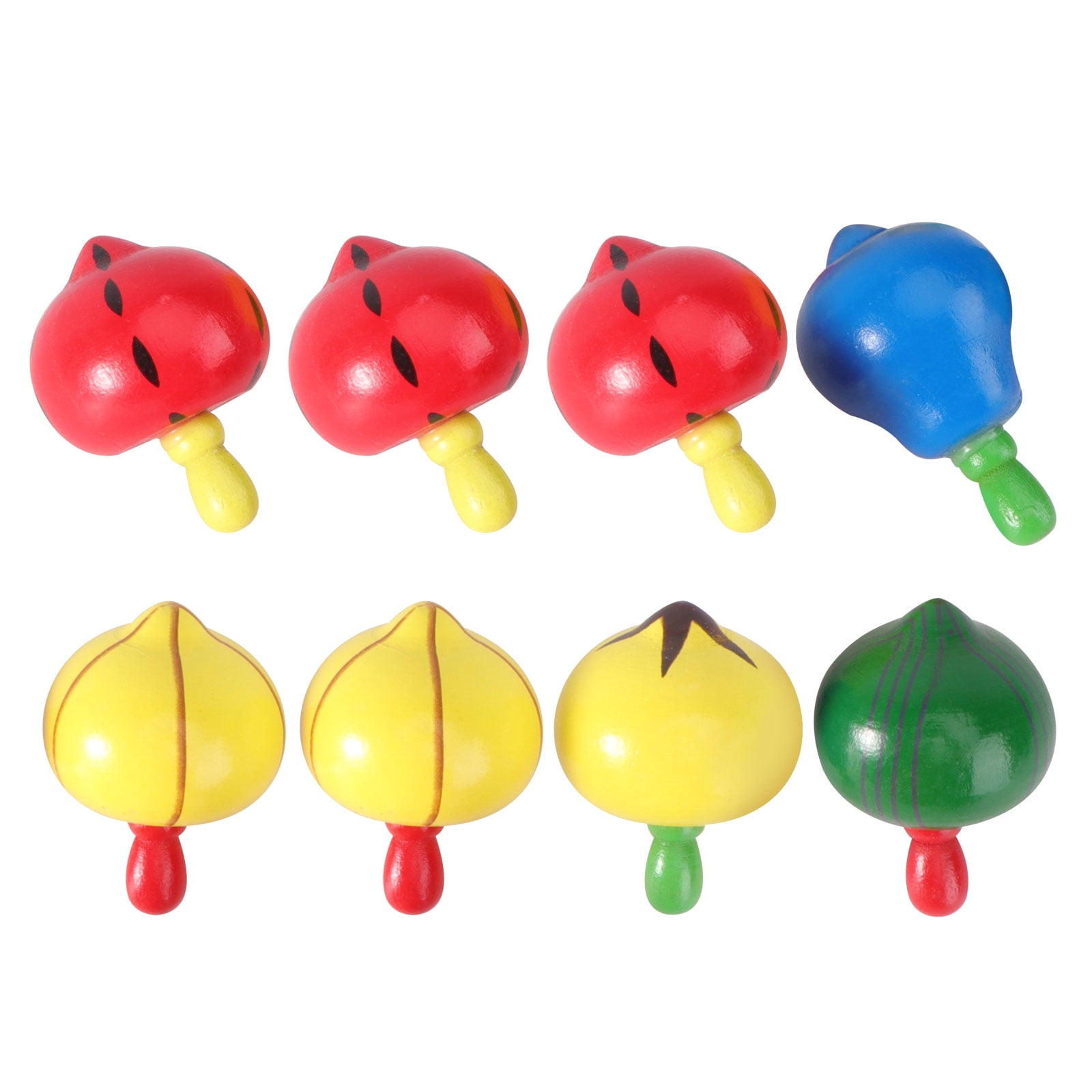 8 Pcs Childrens Toys Gyroscope for Kids Playsets Vintage Wooden Top