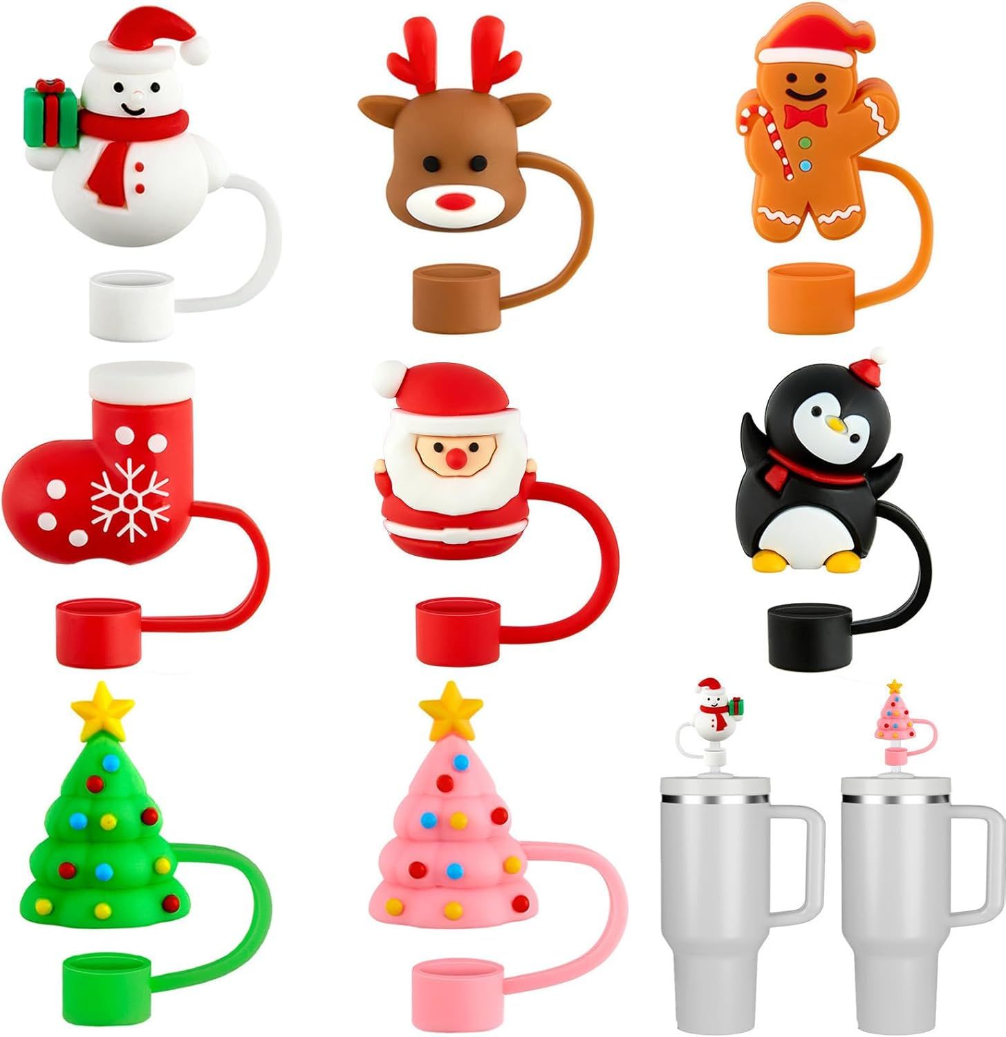 Cwc Christmas Straw Toppers