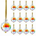 thumbnail image 1 of 8 Pcs Christmas Tree Ornaments Decorations Balls Iridescent Ornaments Balls Xmas Tree Bauble Hanging Home Party Ornament Decor for Festival Party Supplies, 1 of 1