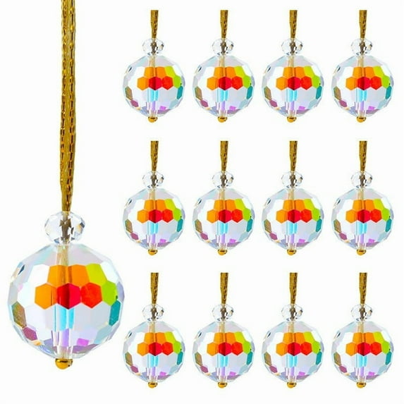 8 Pcs Christmas Tree Ornaments Decorations Balls Iridescent Ornaments Balls Xmas Tree Bauble Hanging Home Party Ornament Decor for Festival Party Supplies