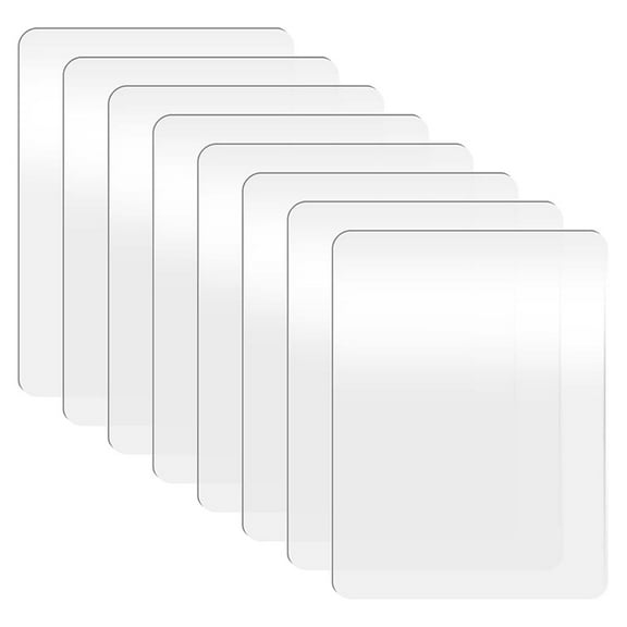 8 Pcs Clear Acrylic Cutting Pads, Clear Cutting Plate Acrylic Cutting Pads for Embossing Crafting