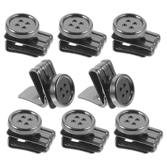 8 Pcs Clothing No Sewing Buttons Decorative Buttons Shirt Buttons DIY Supply No Sew Metal Buttons Suspenders Buttons for Jeans