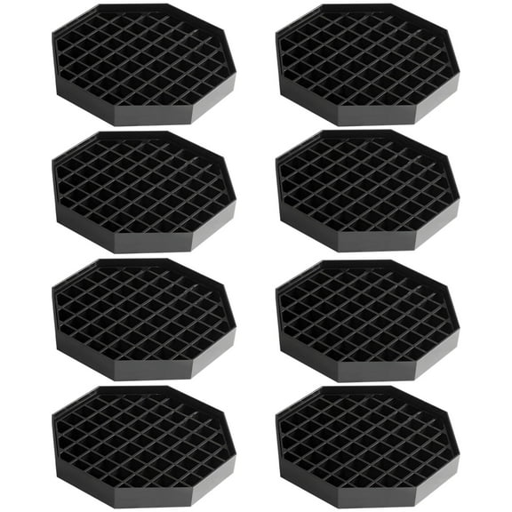8 Pcs Coffee Drip Trays with Removable Honeycomb Grid, 4-inch Octagonal Plastic Drink Dispenser Trays for Commercial & Home Use