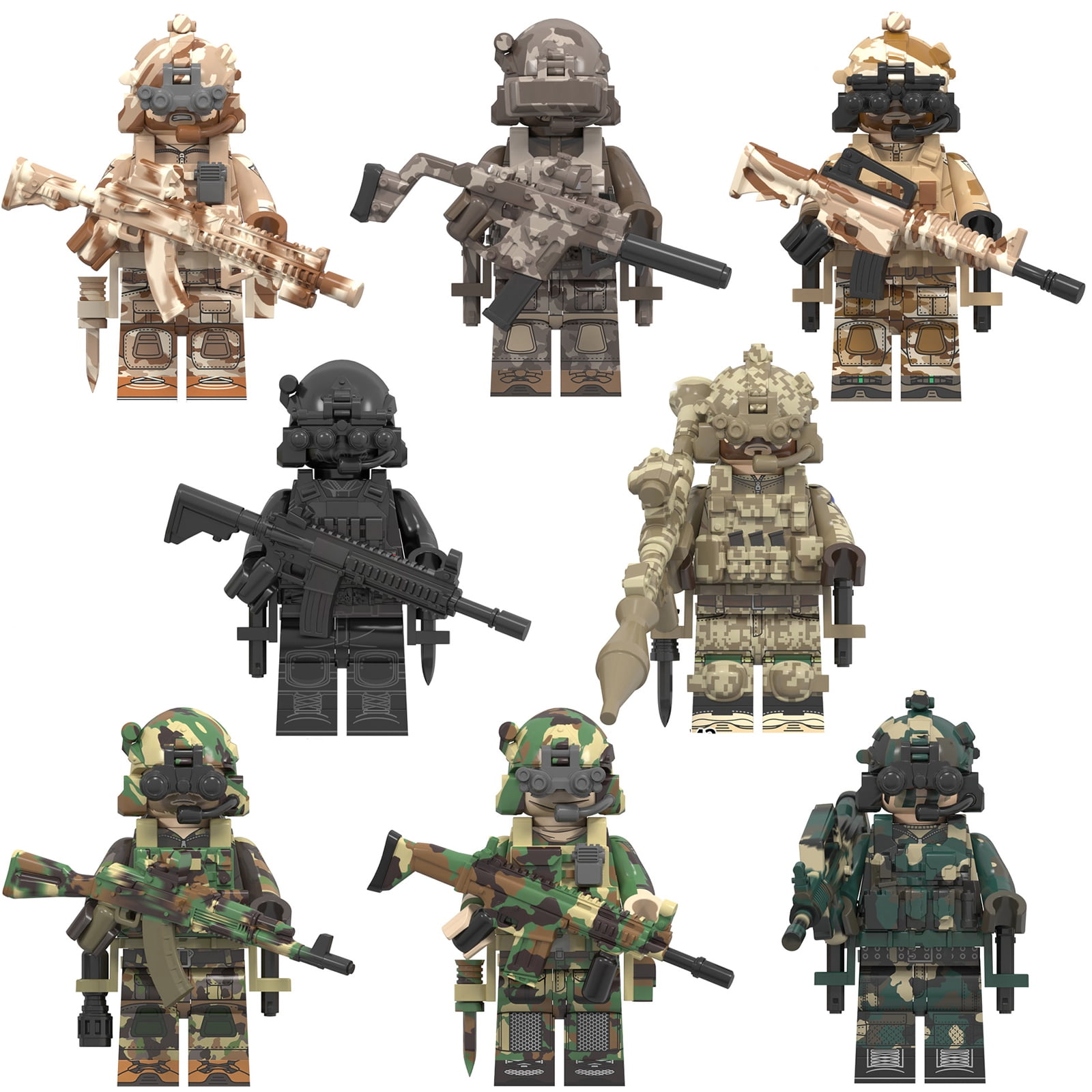 piezas de minifiguras militares coleccionables de Guatemala Ubuy