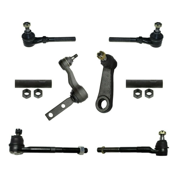 8 Pcs Complete Steering Kit Pitman and Idler Arms (With 2.5" Bolt Pattern) All Tie Rod Ends Adjusting Sleeves Fits select: 1997-2003 FORD F150, 1997-2002 FORD EXPEDITION