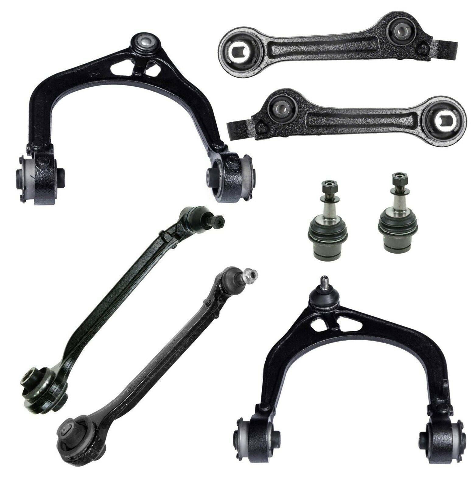 8 Pcs Complete Steering Suspension Kit Charger Front Lower & Upper