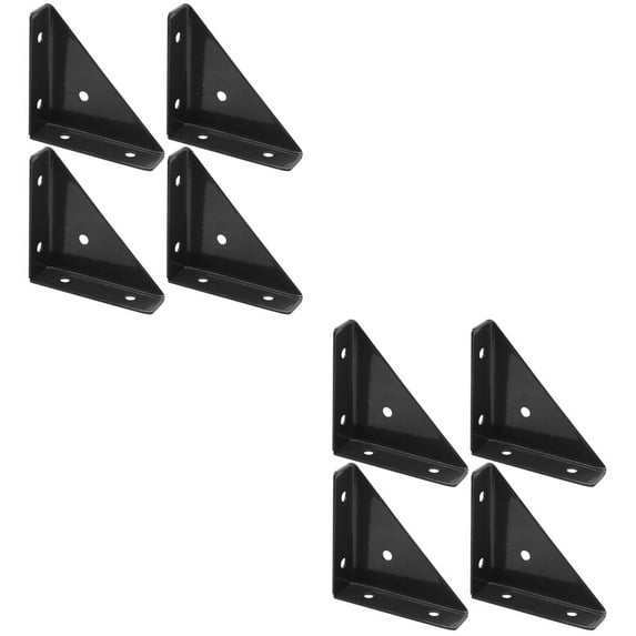 8 Pcs Corner Protector Bracket Brackets for Braces Metal Stand Shelves ...