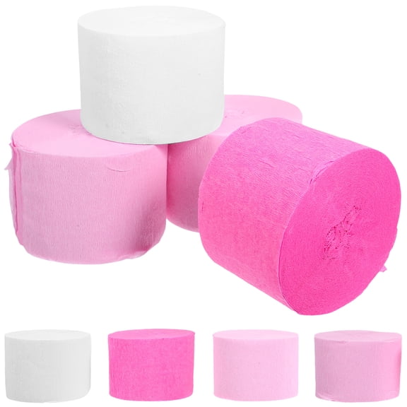 LULULION 8Pcs Assorted Color Crepe Paper Streamers Decorative Party Streamer Decorations
