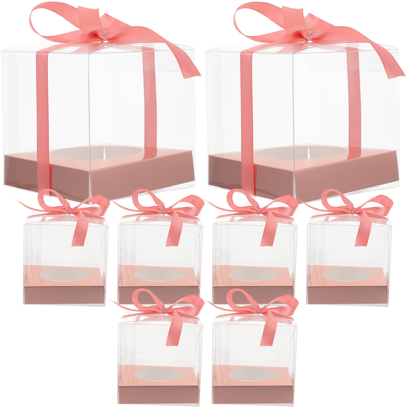 GOOHOCHY Rose Cake Packing Boxes for Packing Lightweight Portable Clear ...