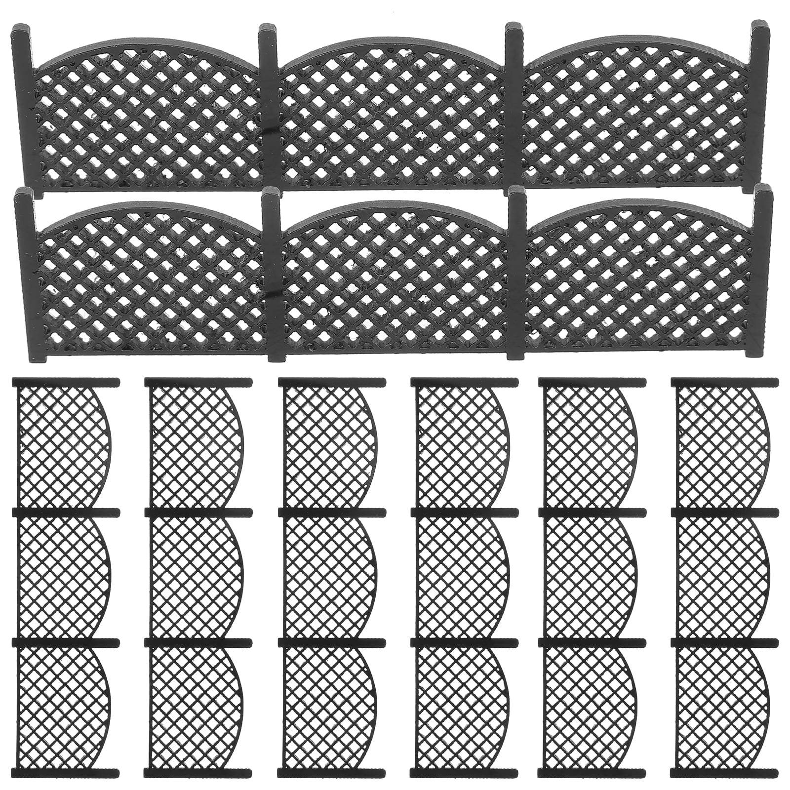 8 Pcs Curler Tank Retro Railing Model Miniature Garden Decoration ...