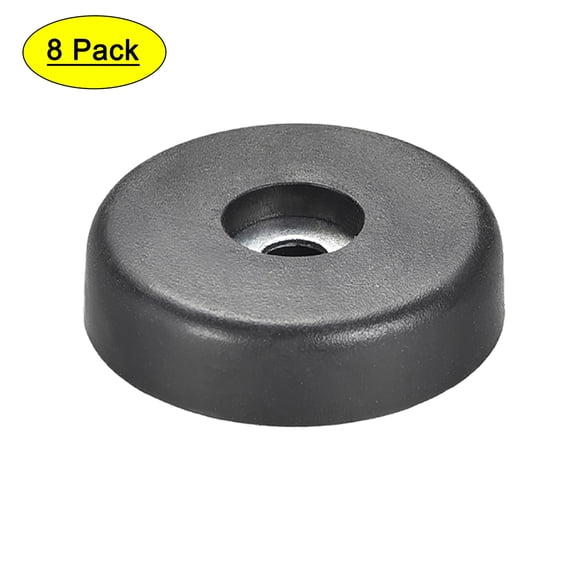 8 Pcs D40xH10mm Rubber Feet Anti-Vibration Base Pad Stand for Speaker Guitar Amplifier