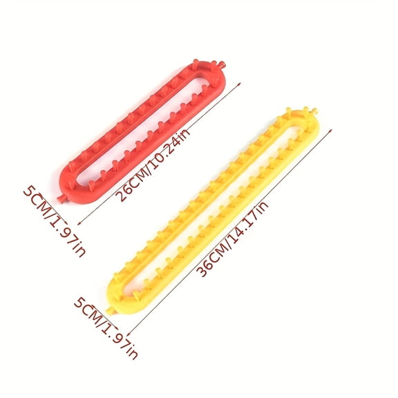 8 Pcs DIY Weaving Tool Set,Beginner Friendly Hand Knitting Tools for Blanket Scarf Hat Sock Handmade Craft,Portable Multicolor Plastic Loom Weaving Kit for DIY Lovers Gifts