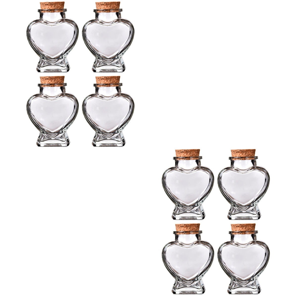 8 Pcs DIY Wishing Bottle Ornament Aromatherapy Bottle Glass Wish Jar