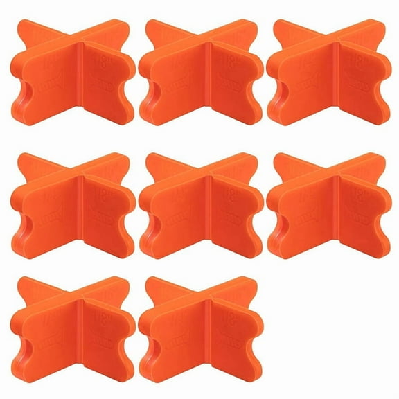 8 Pcs Deck Spacer Tool,4 Thicknesses Deck Board Spacers(1/16In, 1/8In, 3/16In, 1/4In), Deck Spacers Assorted Orange,8 * Deck Spacer Tool,Orange