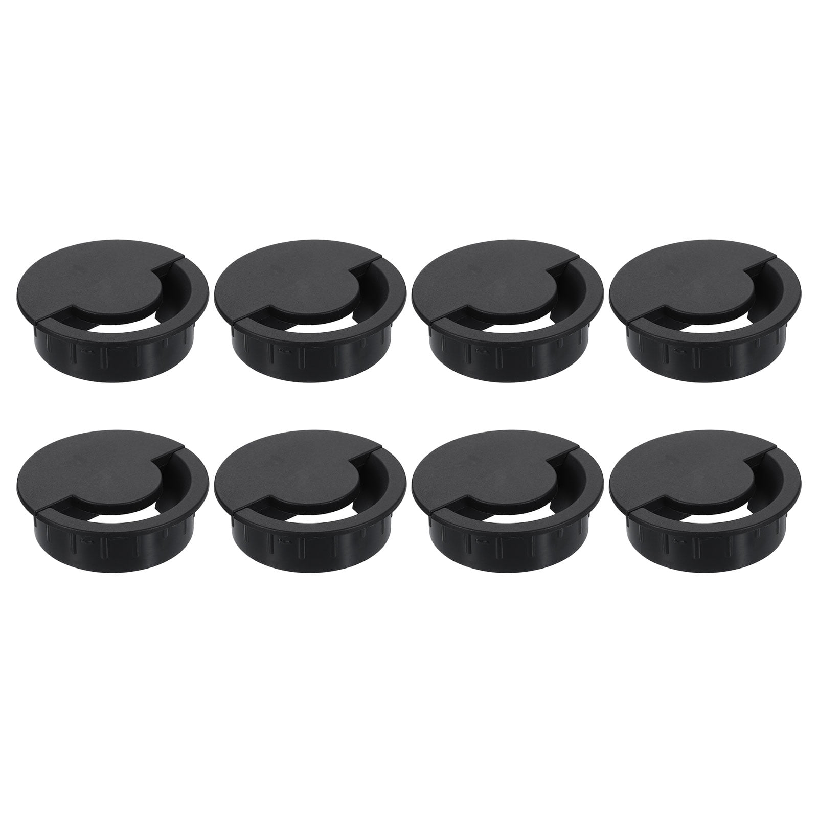 8 Pcs Desk Grommet, 70 Mm/2.76 Inch Cable Wire Grommet Organizer, Black ...