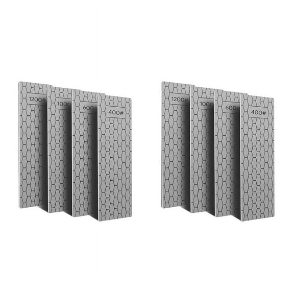 8 Pcs Diamond Sharpening Plate Set, Stone with Honeycomb , 400/600/1000/1200 Grit